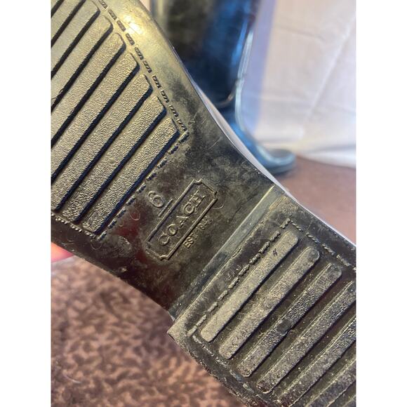 Coach rain boots size 6 - Picture 10 of 11